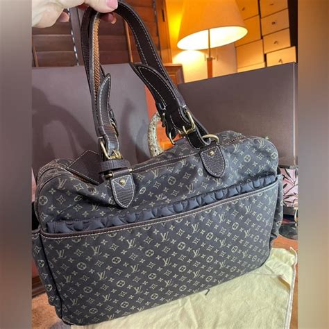 louis vuitton sac a langer|LOUIS VUITTON Mini Lin Sac a Langer Diaper Bag Blue.